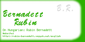 bernadett rubin business card